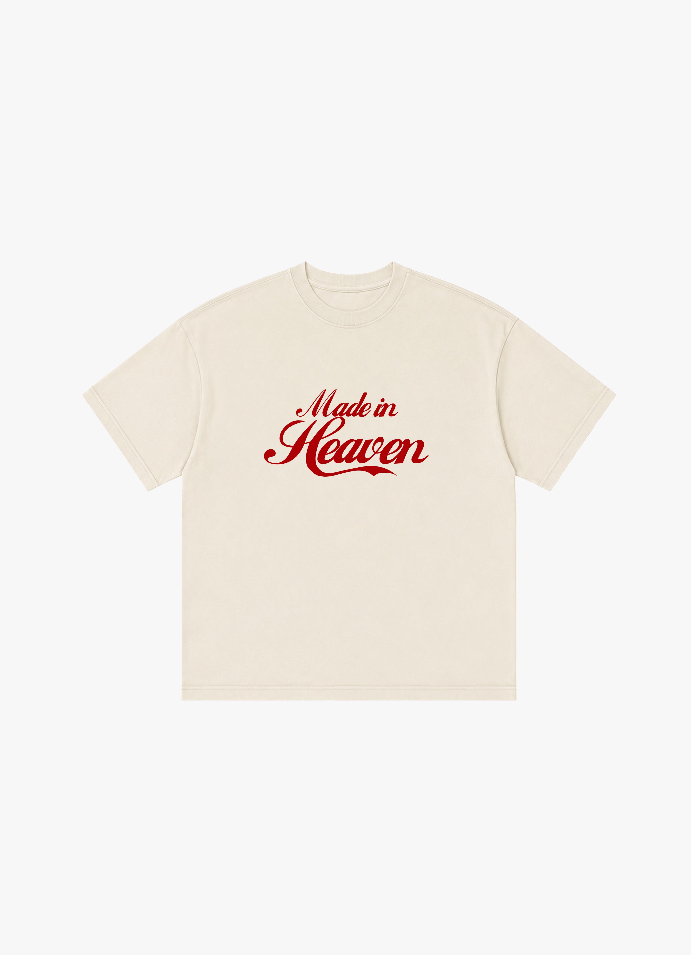 MADE IN HEAVEN IVORY OVERSIZED TEE