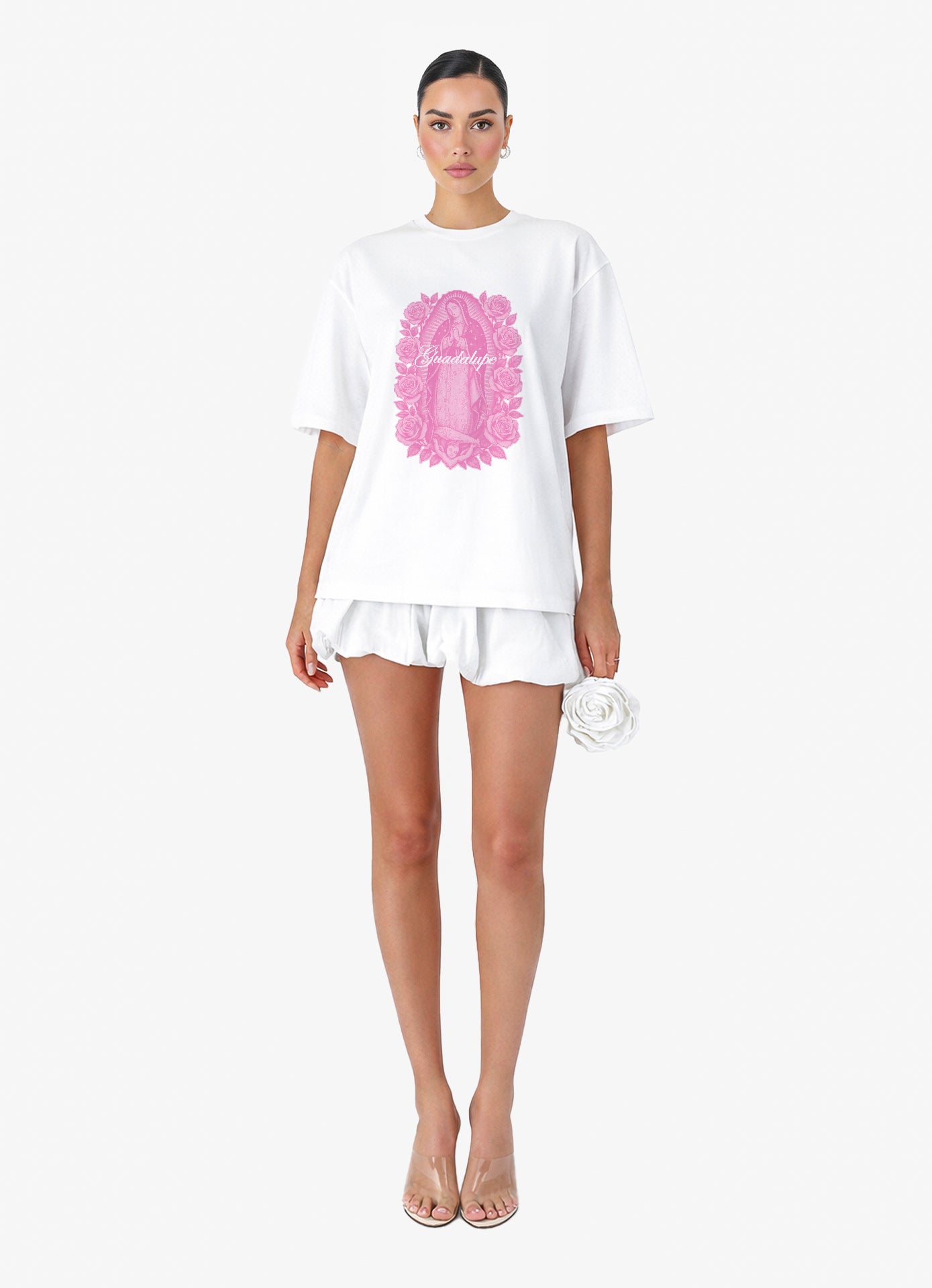 GUADALUPE WHITE OVERSIZED TEE