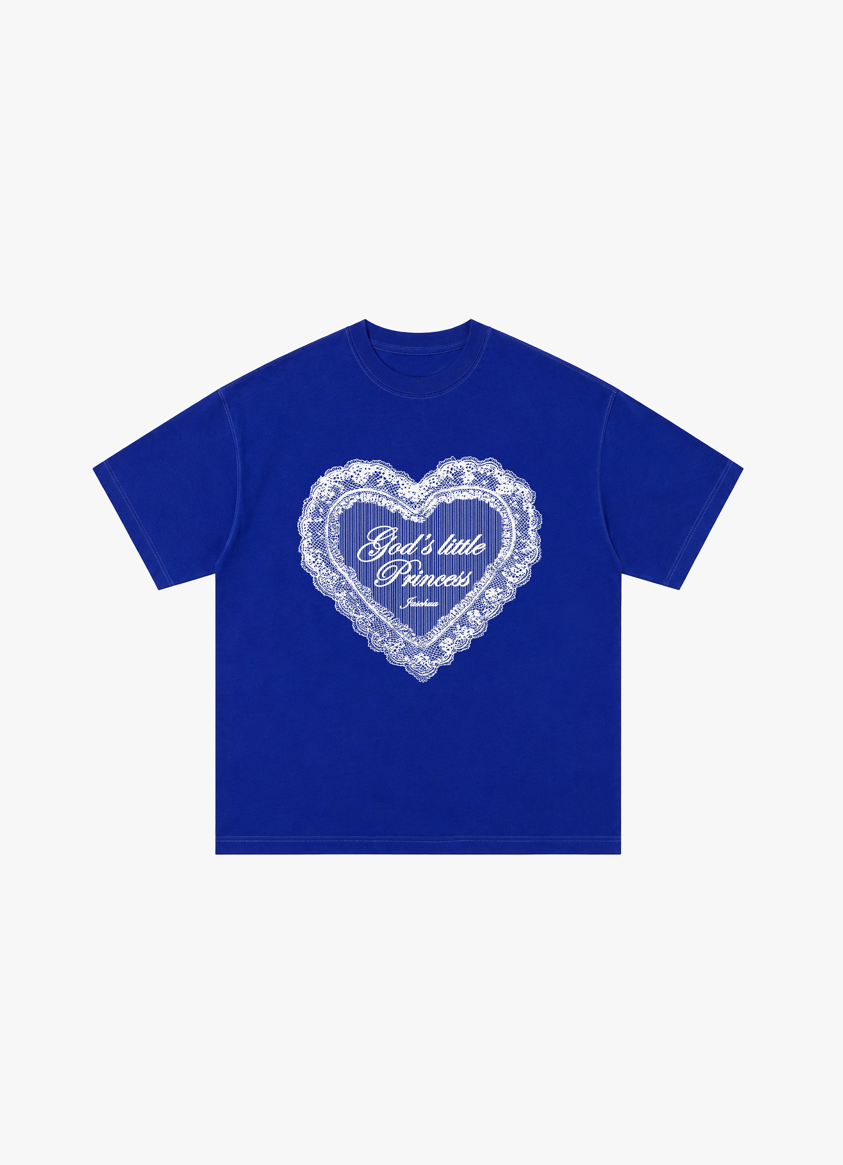 GOD'S LITTLE PRINCESS BLUE OVERSIZED TEE