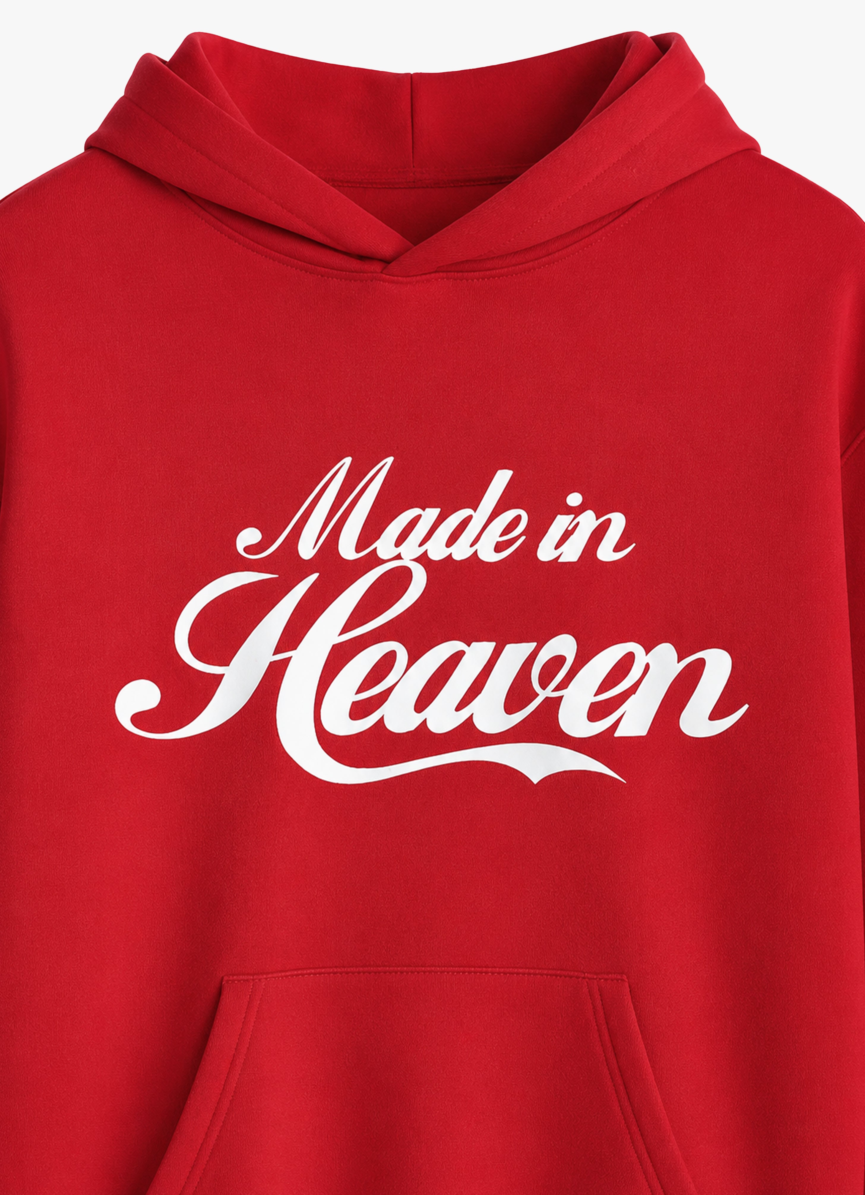 MADE IN HEAVEN RED FIT HOODIE