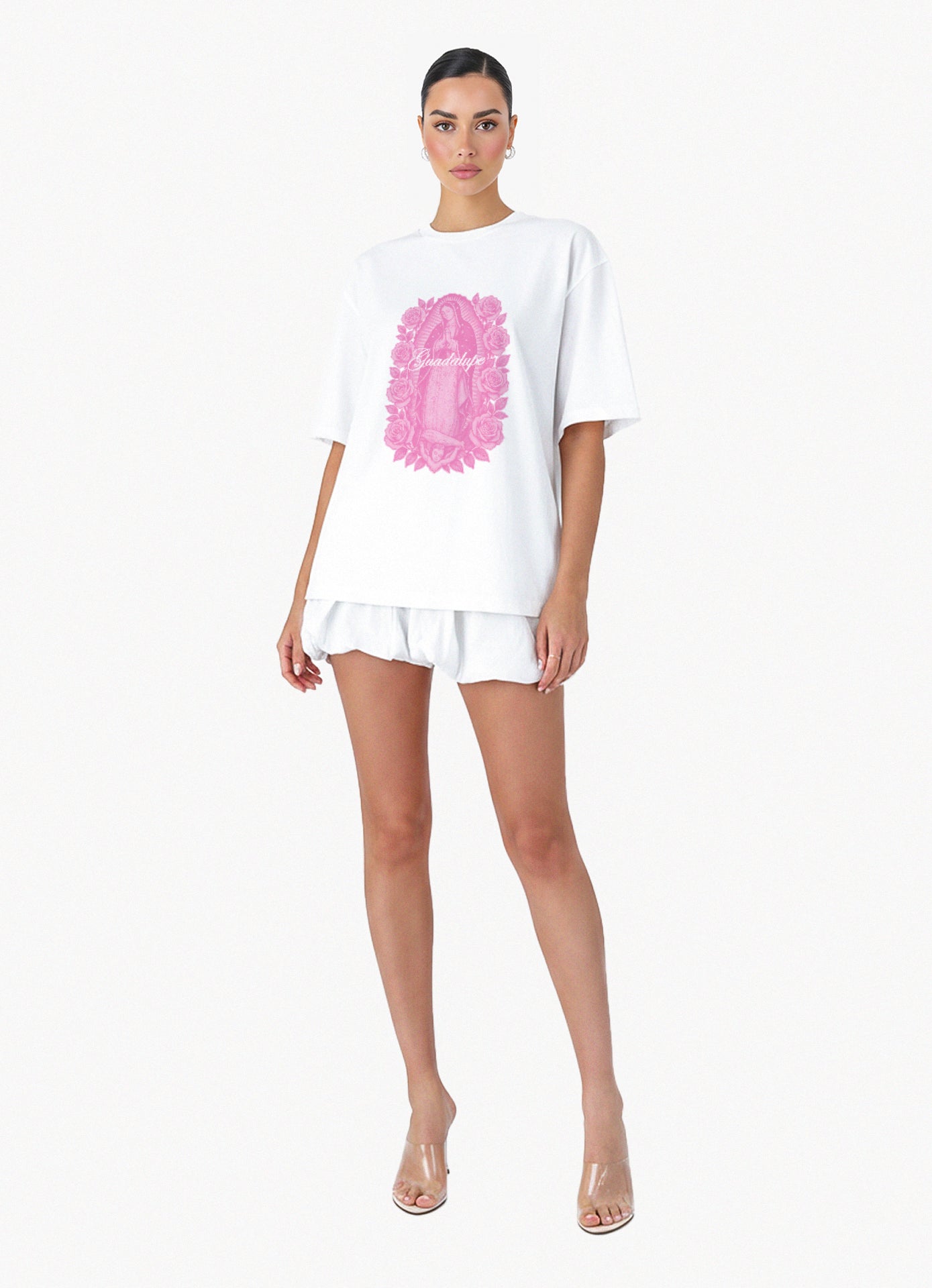 GUADALUPE WHITE OVERSIZED TEE