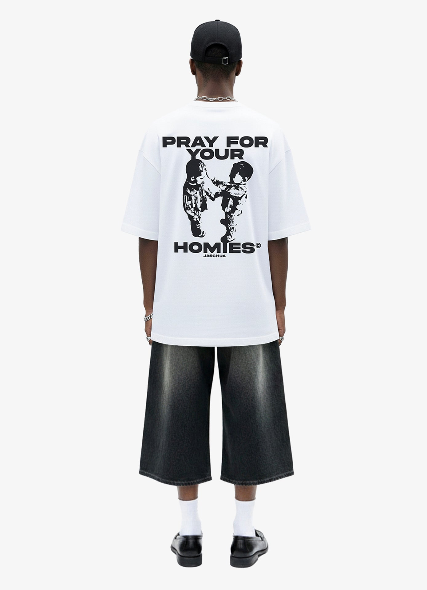 PFYH WHITE OVERSIZED TEE