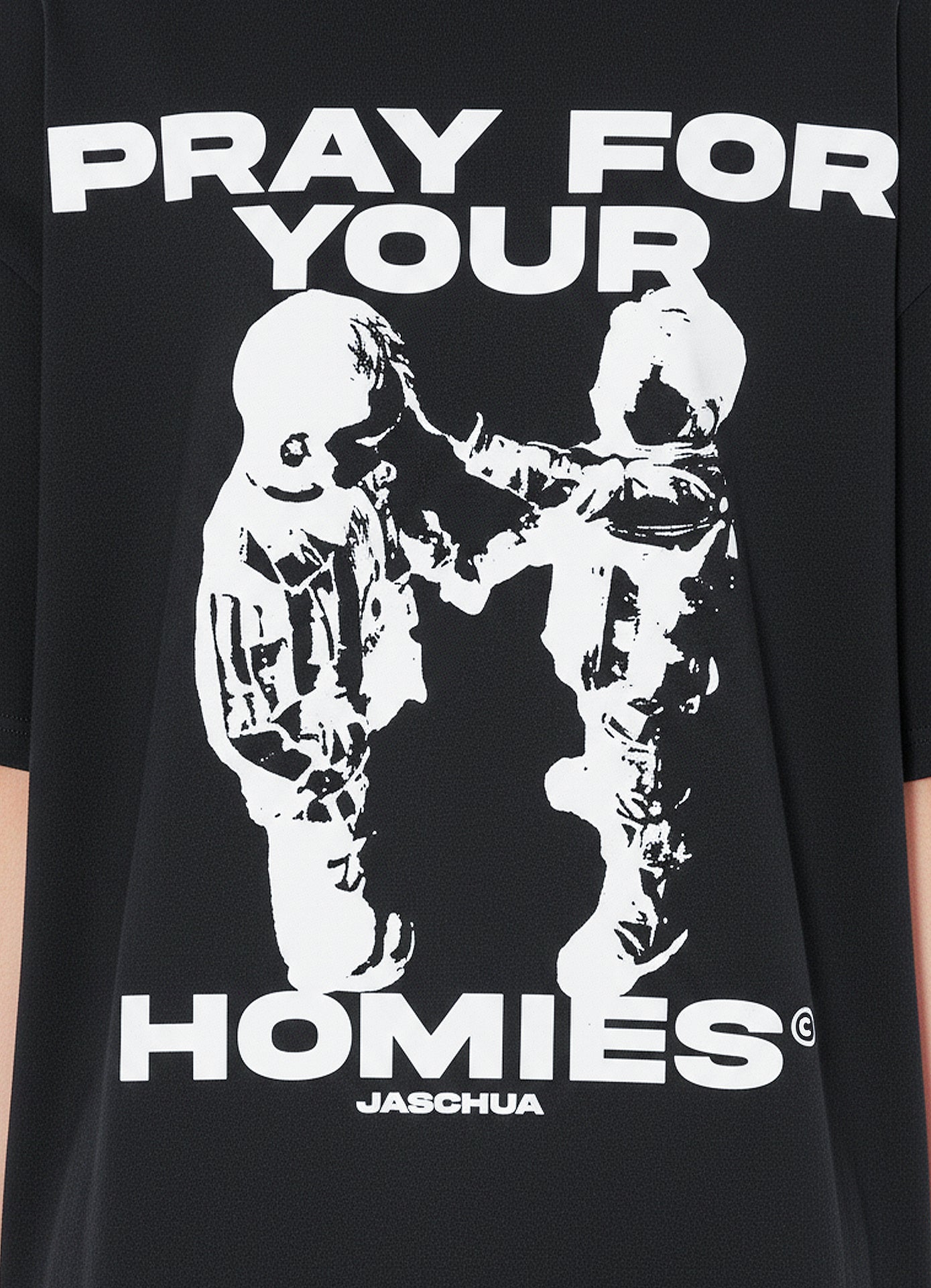 PFYH BLACK OVERSIZED TEE