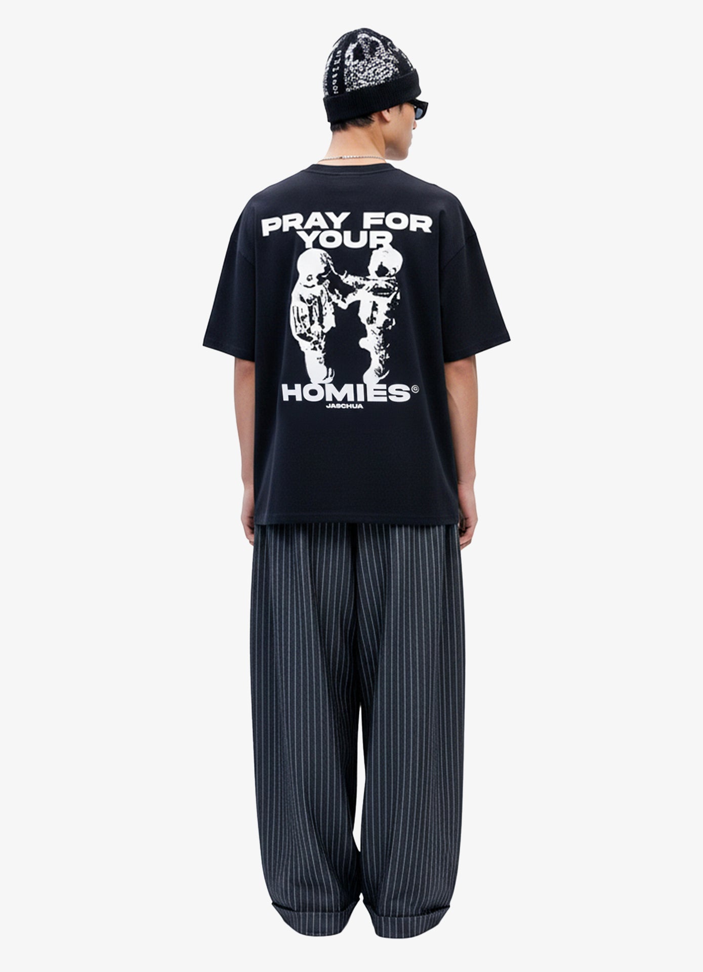 PFYH BLACK OVERSIZED TEE