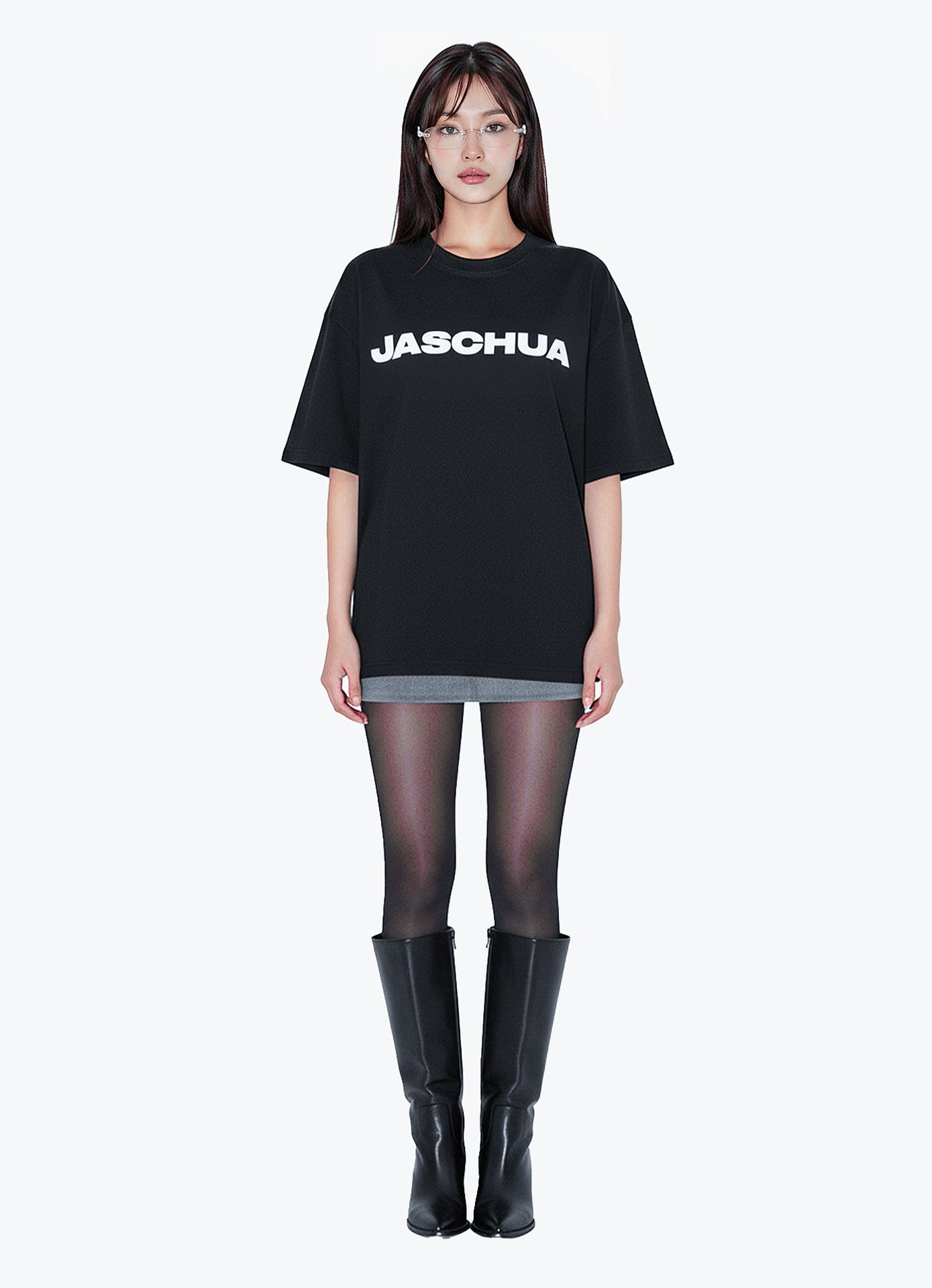 PFYH BLACK OVERSIZED TEE