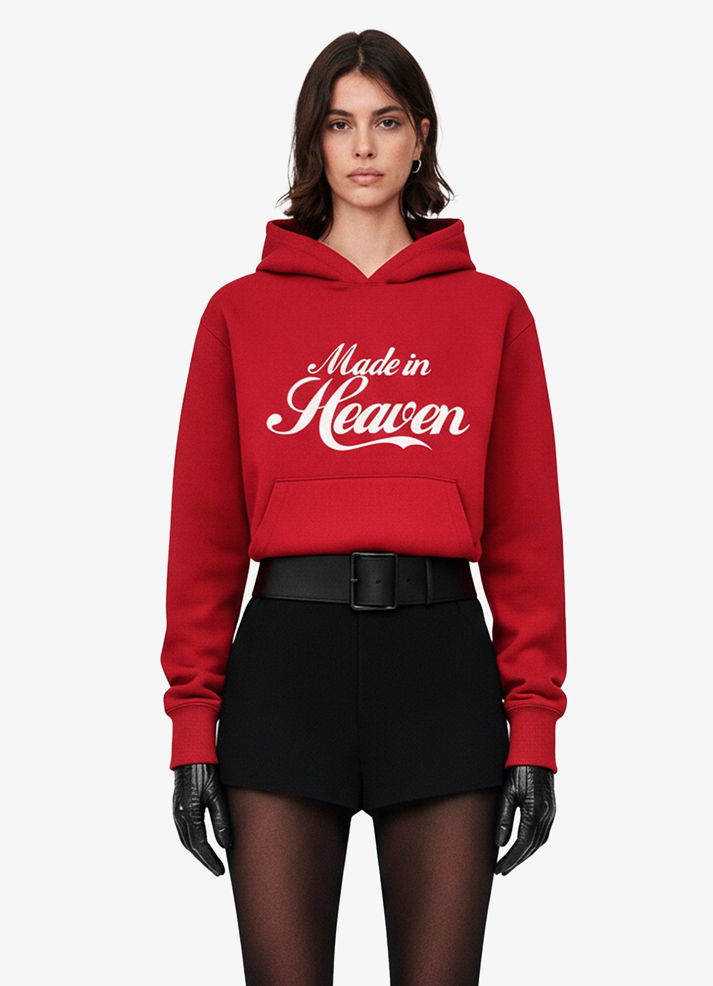 MADE IN HEAVEN RED FIT HOODIE