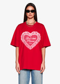 GOD'S LITTLE PRINCESS RED OVERSIZED TEE