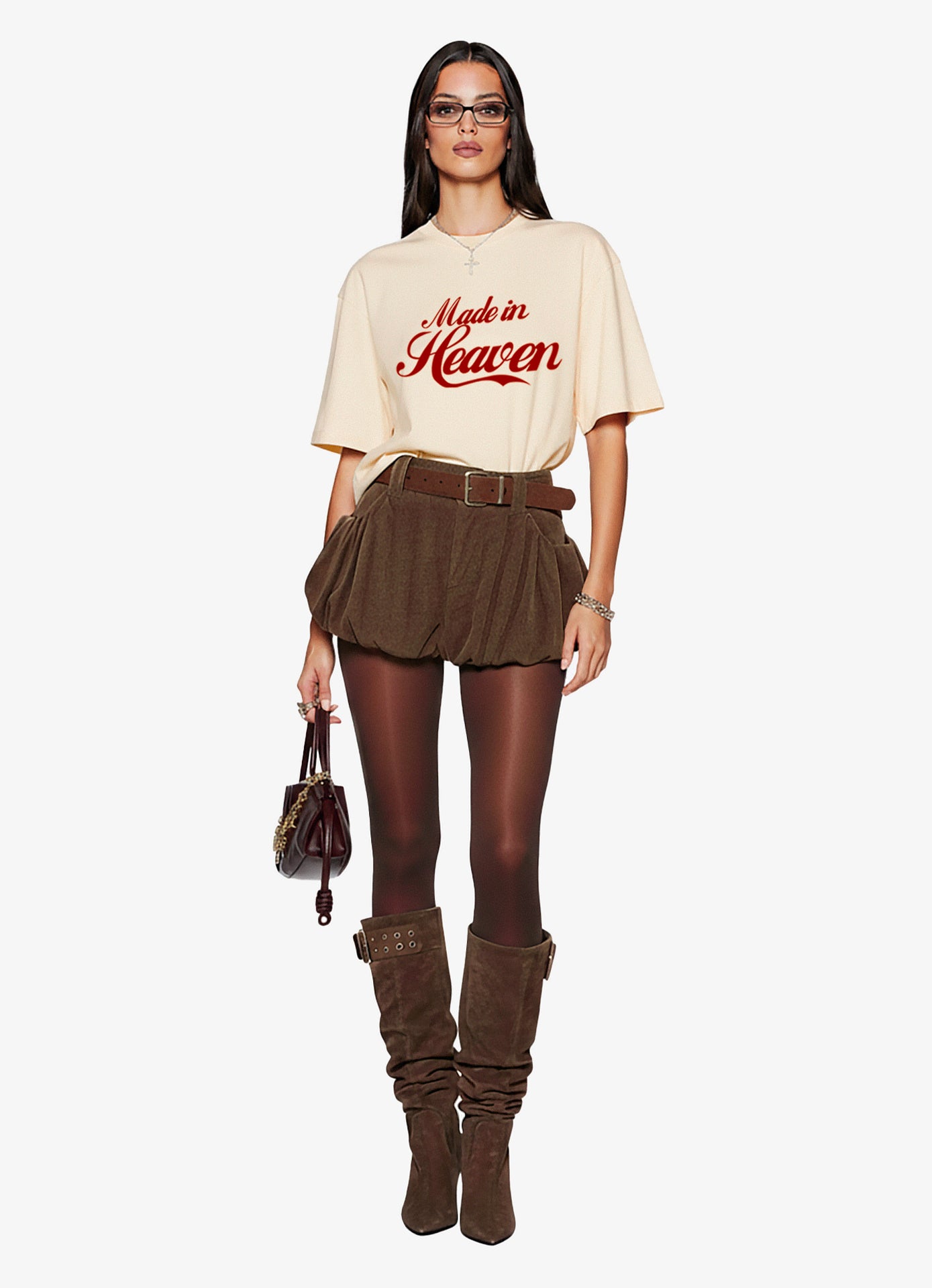 MADE IN HEAVEN IVORY OVERSIZED TEE