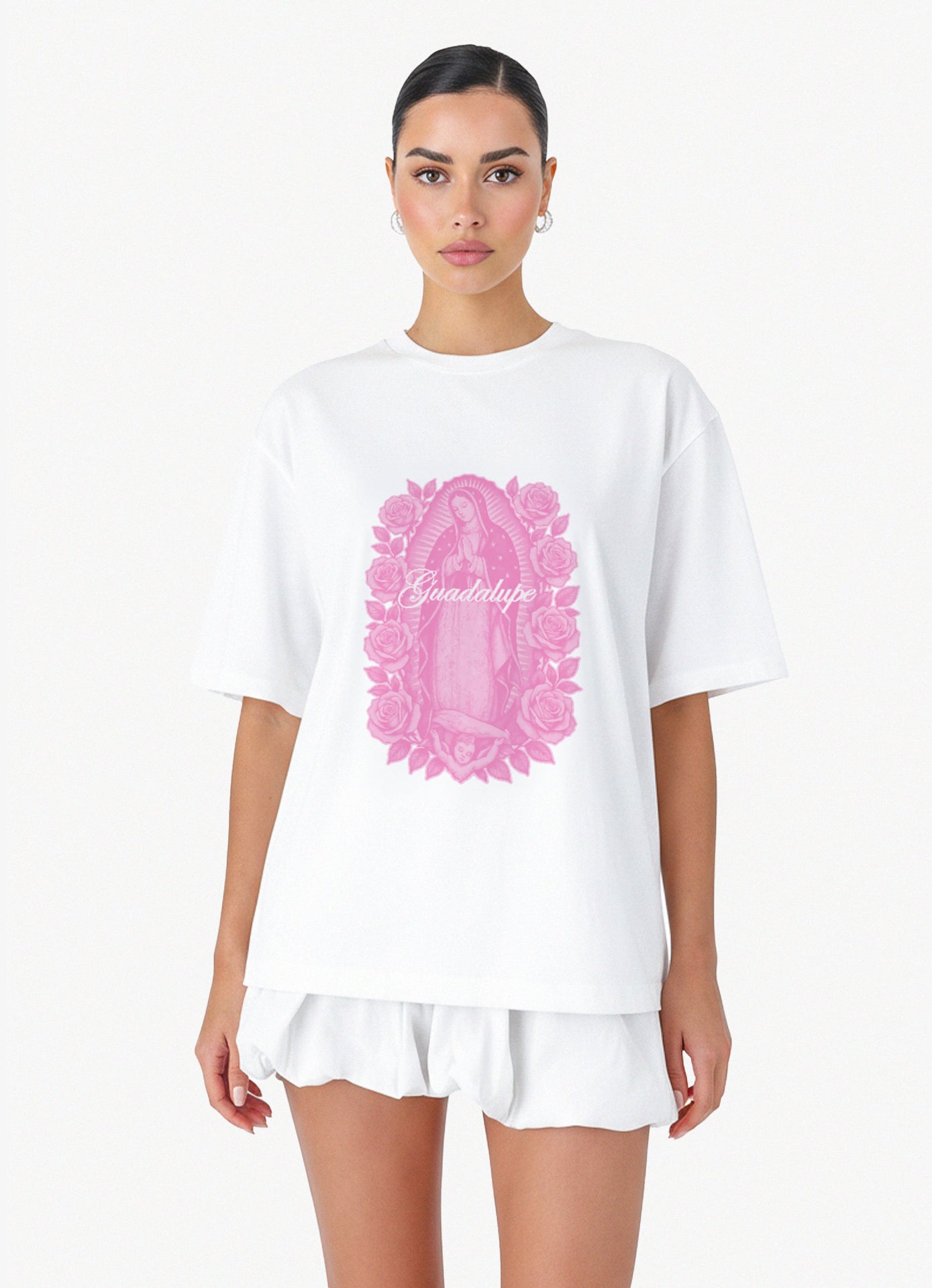 GUADALUPE WHITE OVERSIZED TEE